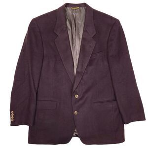 Hart Schaffner & Marx Gold Trumpeter 100% Cashmere Sport Coat Blazer Mens 44L